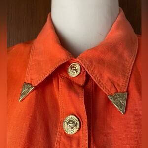 Versace linen mini dress